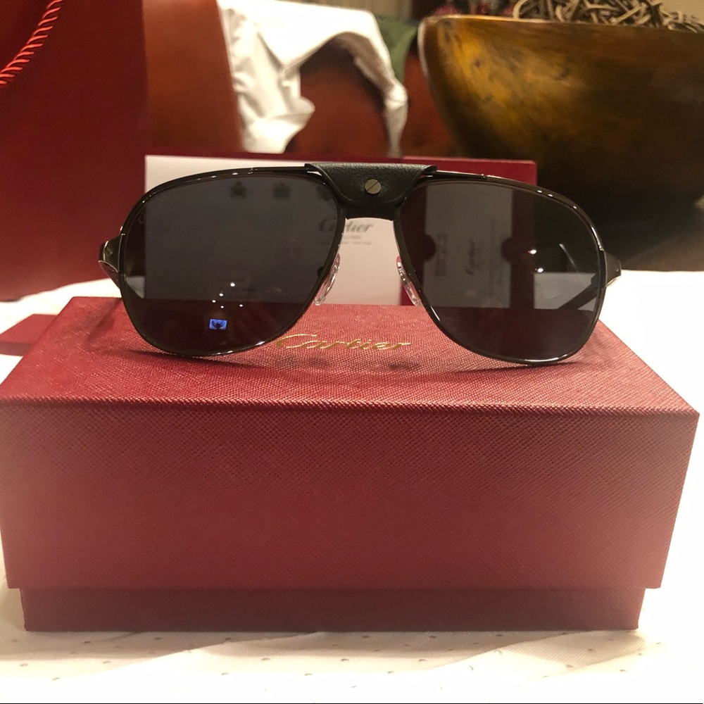 Brand new authentic Cartier santos sunglasses. - Picture 3 of 8